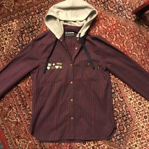Dakine Pin Stripe Hooded Button Up